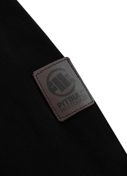 Kurtka męska przejściowa z kapturem PIT BULL "CRIMSON" - czarny