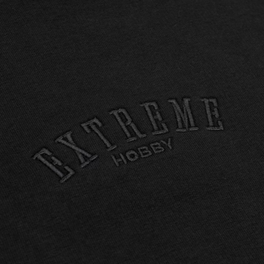 Bluza męska bez kaptura oversize Extreme Hobby "TITLE" - czarny