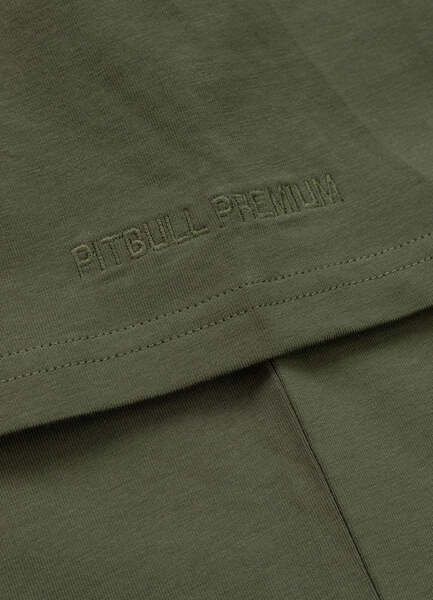 PIT BULL Slim Fit "NO LOGO" Men's T-Shirt - Olive