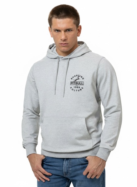 Bluza męska z kapturem PIT BULL "PHYSICAL CULTURE" - szary