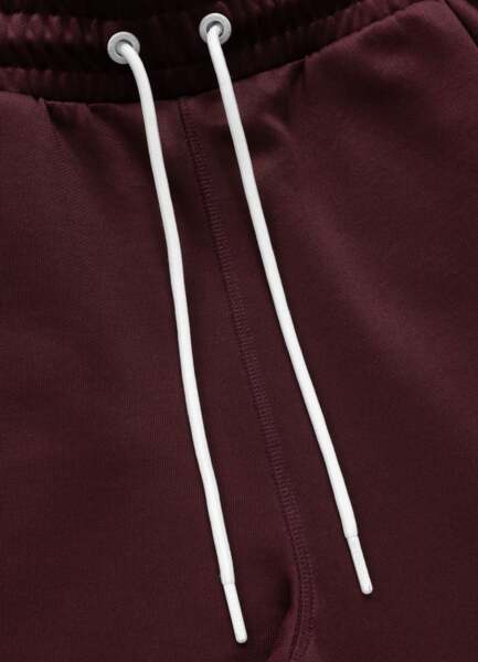 PIT BULL "TAPE LOGO" sweatpants - burgundy