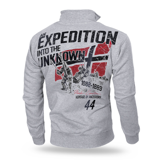 Dobermans Aggressive "UNKNOWN EXPEDITION BCZ203" zip-up sweatshirt - gray