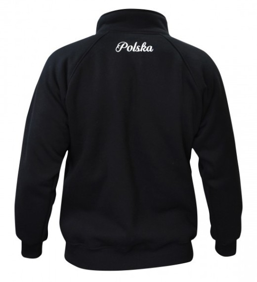 Aquila &quot;Polska&quot; zip up hoodie - black