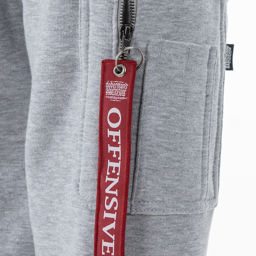 Dobermans Aggressive Hoodie "Effort Performance BKK261" - gray