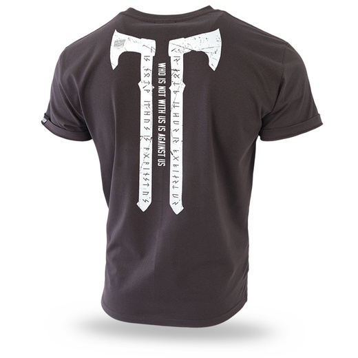 Koszulka T-shirt Dobermans Aggressive "HATCHETS" TS293F - brązowa