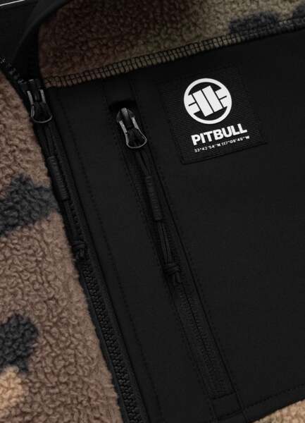 Bluza polarowa rozpinana PIT BYULL "JOYNER" - woodland camo