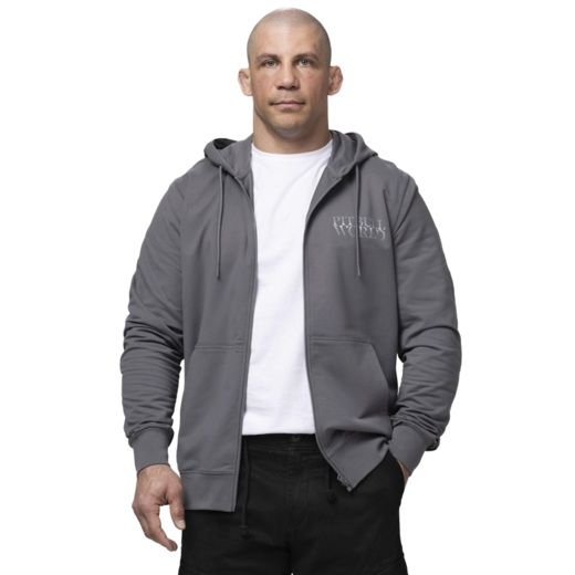 PIT BULL "WORLD" Zip-Up Hoodie - Graphite