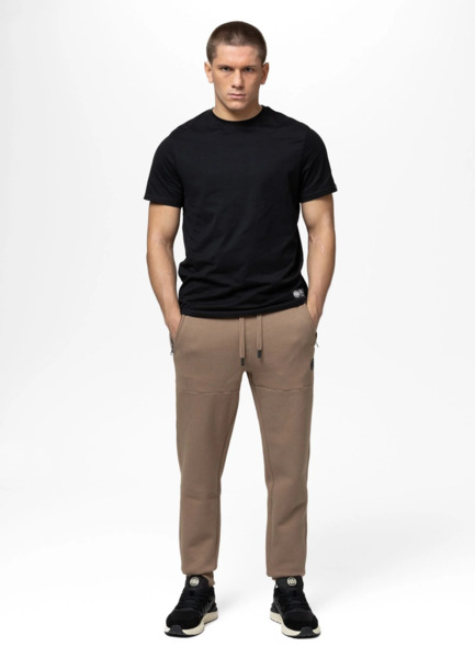 Spodnie dresowe PIT BULL "SMALL LOGO HD" - brązowy