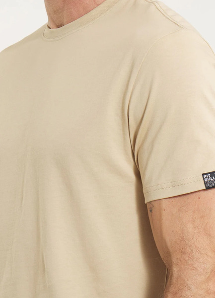 PIT BULL Slim Fit Men's T-Shirt "NO LOGO" - Sand
