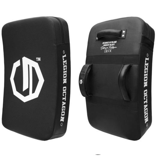 Tarcza treningowa do kopnięć Legion Octagon Logo Kevlar PROFILOWANA duża 70x40x15cm