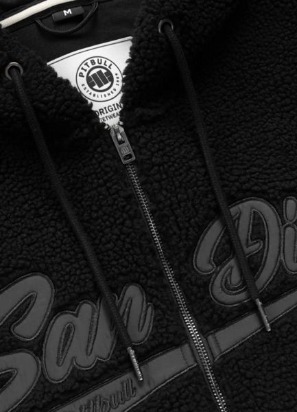 Bluza męska rozpinana z kapturem PIT BULL "GALAXY" - czarny