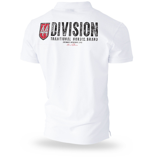 Polo Koszulka Dobermans Aggressive "DIVISION 44" TSP93 - biała