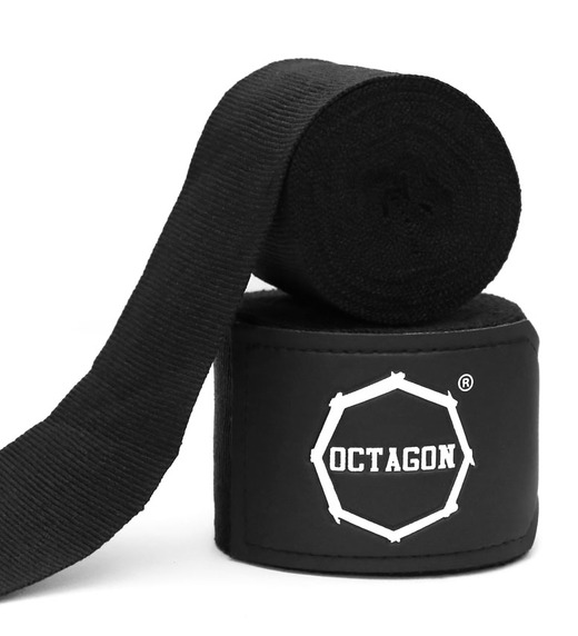 Bandaże bokserskie owijki Octagon 3 m Fightgear Supreme Basic - czarne