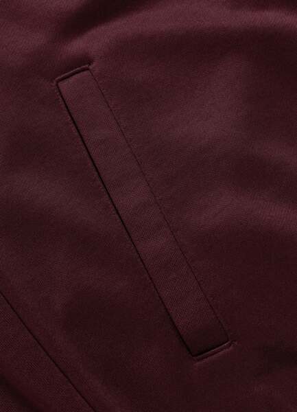 Bluza rozpinana PIT BULL Oldschool "Tape Logo" - bordowy