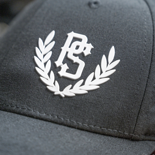 Pretorian "PS 3D White" Cap - Gray