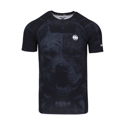 Men's PIT BULL "WORLD" Rashguard Shortsleeve - Black