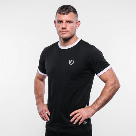 Pretorian Ringer "PS" 3D T-Shirt - Black