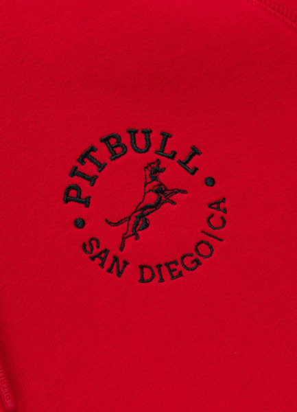 Men's PIT BULL "SAN DIEGO CA" Hoodie - Red
