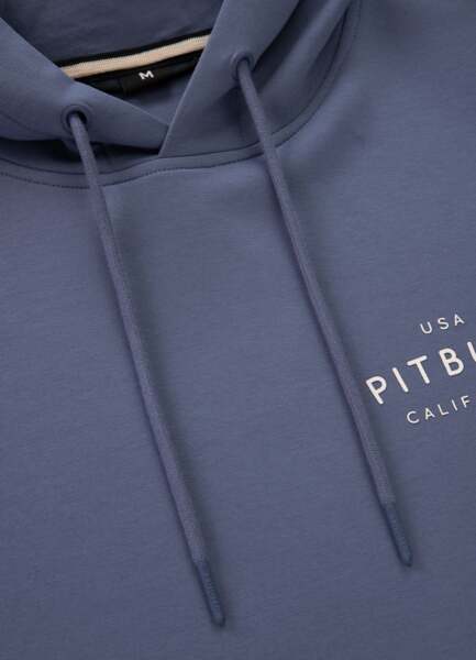 Bluza męska z kapturem PIT BULL "SAMPSON" - granatowy jeansowy