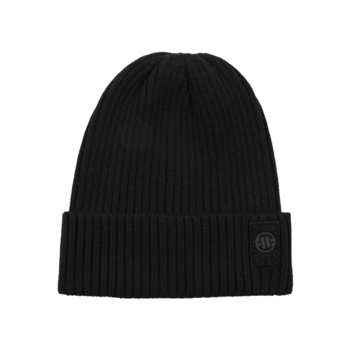 Czapka zimowa PIT BULL "VELCRO LOGO" - czarny
