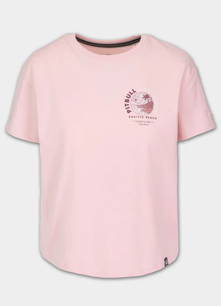 Koszulka damska Oversize PIT BULL "PLANET SURF" - różowy