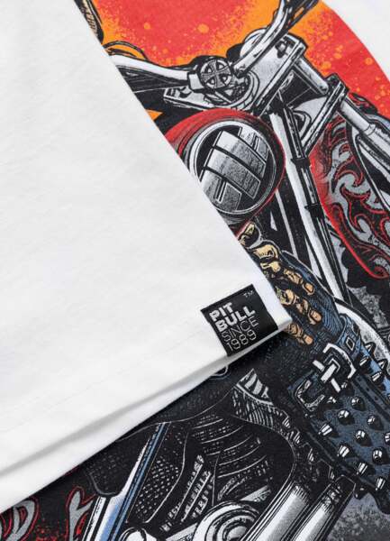 PIT BULL "REBEL BORN" Men's T-Shirt - White
