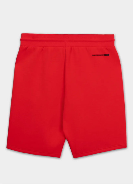  PIT BULL men&#39;s sweat shorts &quot;DOGWOOD&quot; - red fluo
