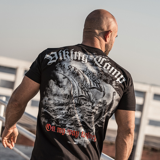 Longsleeve Dobermans Aggressive "VIKING COMP" LS300" - granatowy