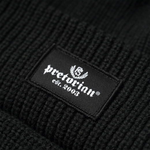 Czapka zimowa Pretorian "Ribbed Est.2003" - czarna