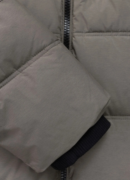 Kurtka zimowa pikowana z kapturem PIT BULL "PIEDMONT" - taupe