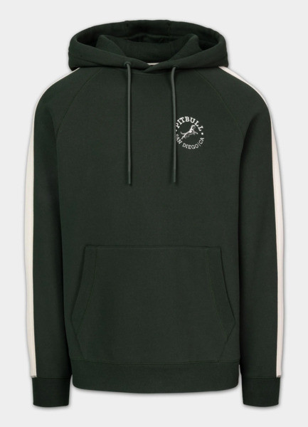 Bluza męska z kapturem PIT BULL "SAN DIEGO CA" - ciemny zielony