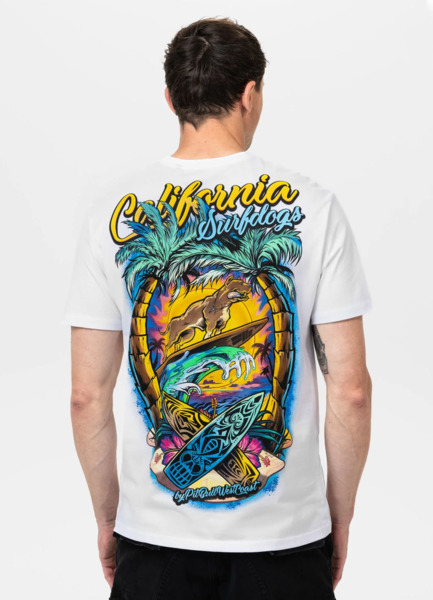 PIT BULL &quot;SURFDOG&quot; Men&#39;s T-Shirt - White