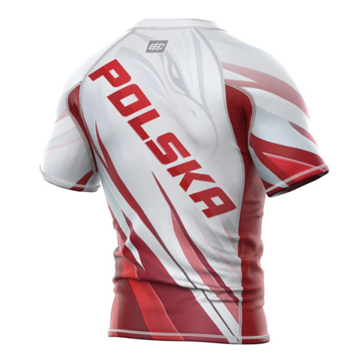 Short sleeve rashguard męski Extreme Hobby | POLSKA ULTIMATE - biały