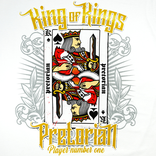 T-shirt Pretorian "King of Kings" - white