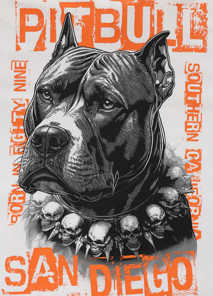 Bluza rozpinana z kapturem PIT BULL "BLACKY" - off-white