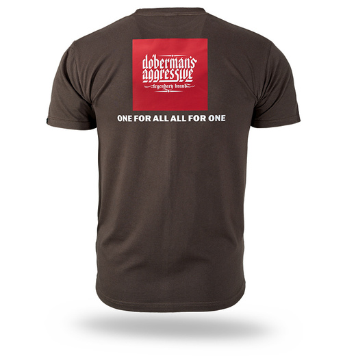 Dobermans Aggressive &quot;ONE FOR ALL&quot; TS372F T-shirt - brown