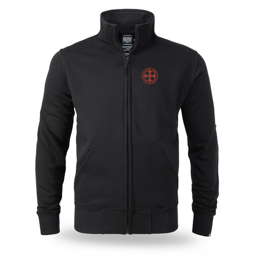 Dobermans Aggressive &quot;THORS CROSS BCZ386&quot; Zip-Up Sweatshirt - Black