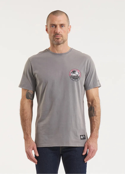 Koszulka PIT BULL Denim Washed "OCEANSIDE" - szara