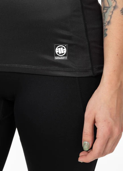 Koszulka sportowa damska Mesh PIT BULL "SWEETIE-CHU" - czarny