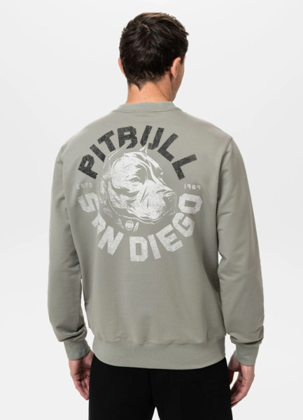 PIT BULL &quot;DOG SD&quot; men&#39;s sweatshirt - sage
