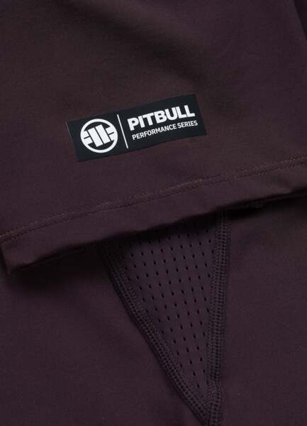 Rashguard PIT BULL "LOGO PALMS" - brązowy