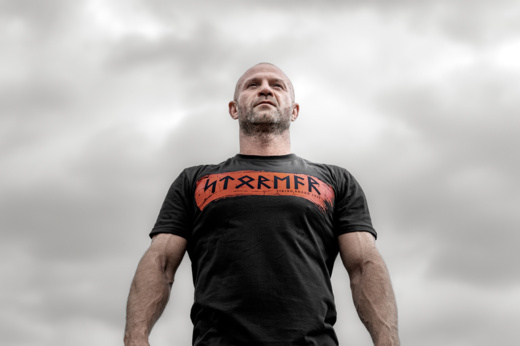 Longsleeve Dobermans Aggressive "STORMER" LS387 - granatowy