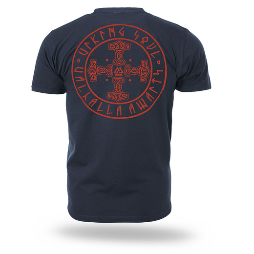 Koszulka T-shirt Dobermans Aggressive "THORS CROSS" TS386 - granatowa