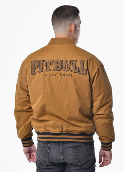 Kurtka przejściowa bejsbolówka PIT BULL "RADFORD" - miodowy