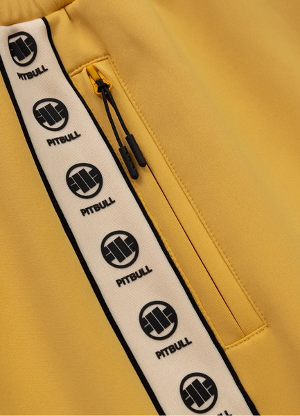 Spodenki szorty dresowe PIT BULL "POWERS" - żółte