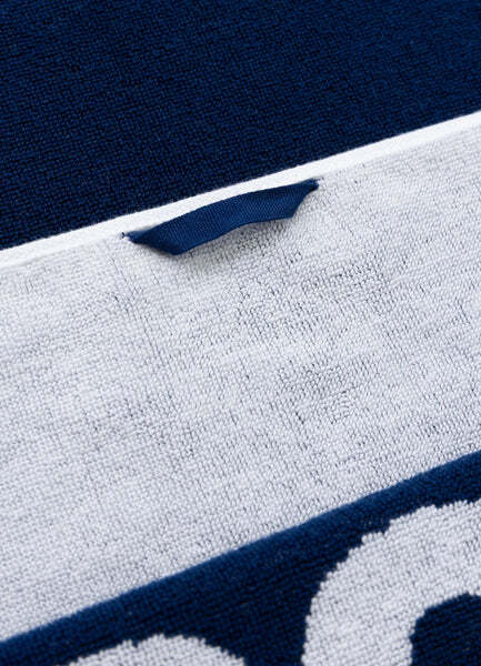 PIT BULL &quot;Gym HILLTOP&quot; Bath Towel - Navy Blue/White
