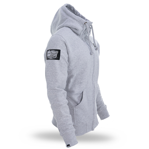 Dobermans Aggressive Zip Hoodie &quot;Aggressive BZ236&quot; - gray