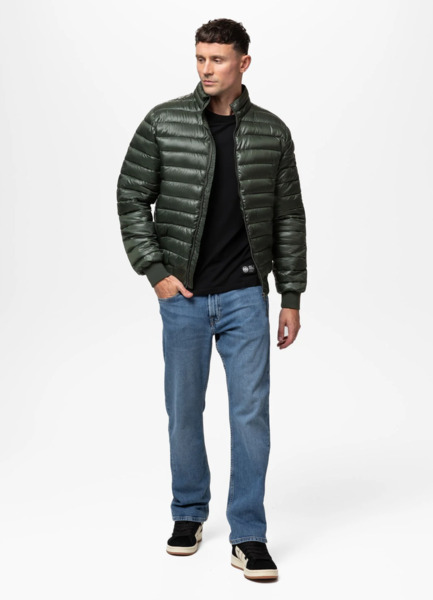 Kurtka pikowana przejściowa PIT BULL "HARPER" - ciemny zielony