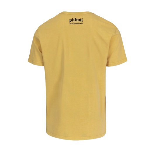 PIT BULL Washed JIU-JITSU FIGHT DVSN T-shirt - yellow