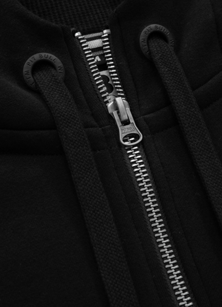 Bluza z kapturem rozpinana PIT BULL "Hilltop" '22 - czarna